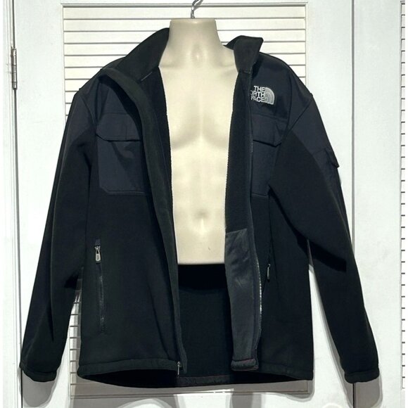 The North Face Men's Black Grey Salinas Mixed Media Jacket Fleece Size XXL 3037 - Picture 3 of 9